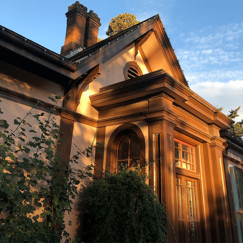 The Facade of the Historic Point Ellice House Museum