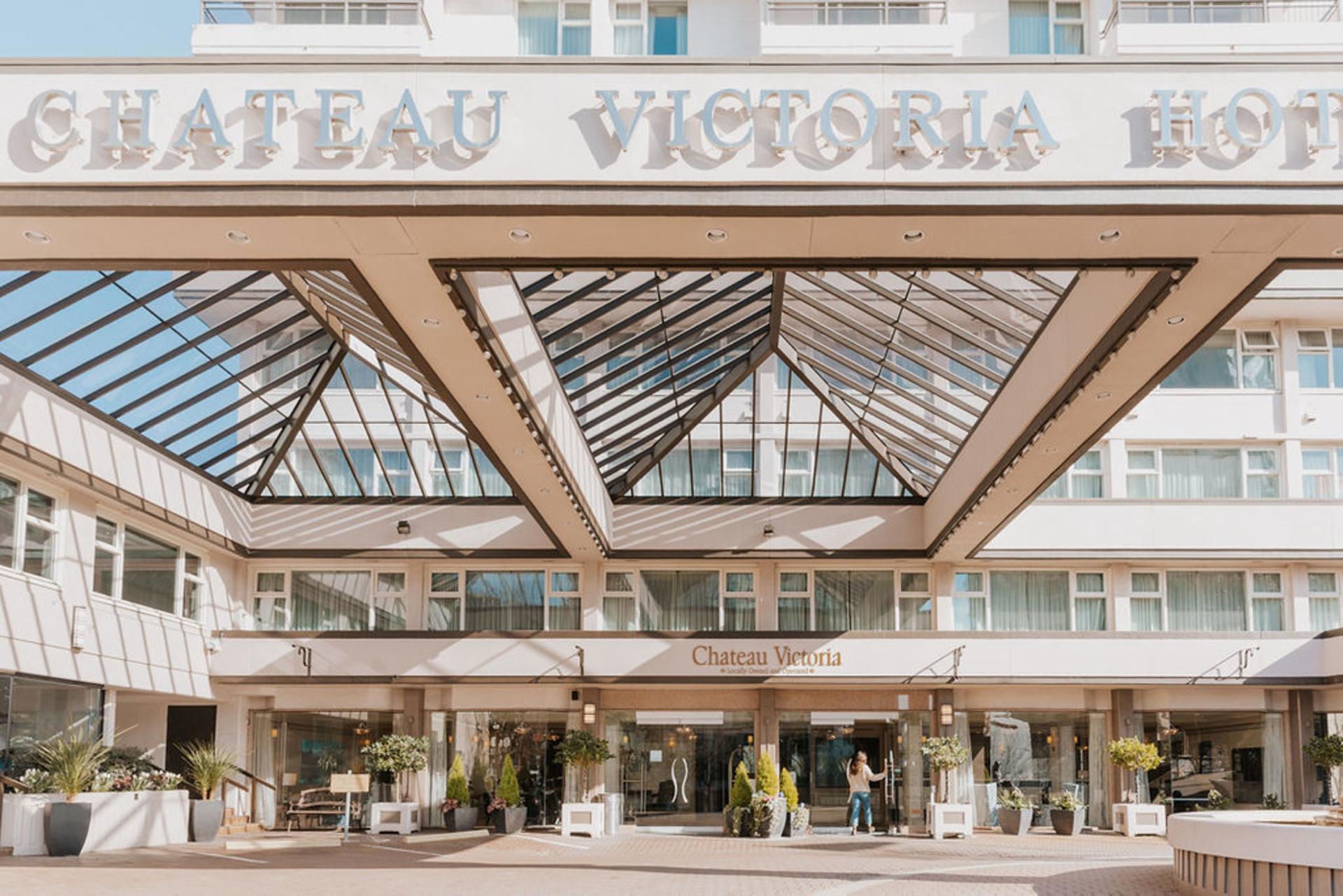 The exterior of Chateau Victoria Hotel & Suites.