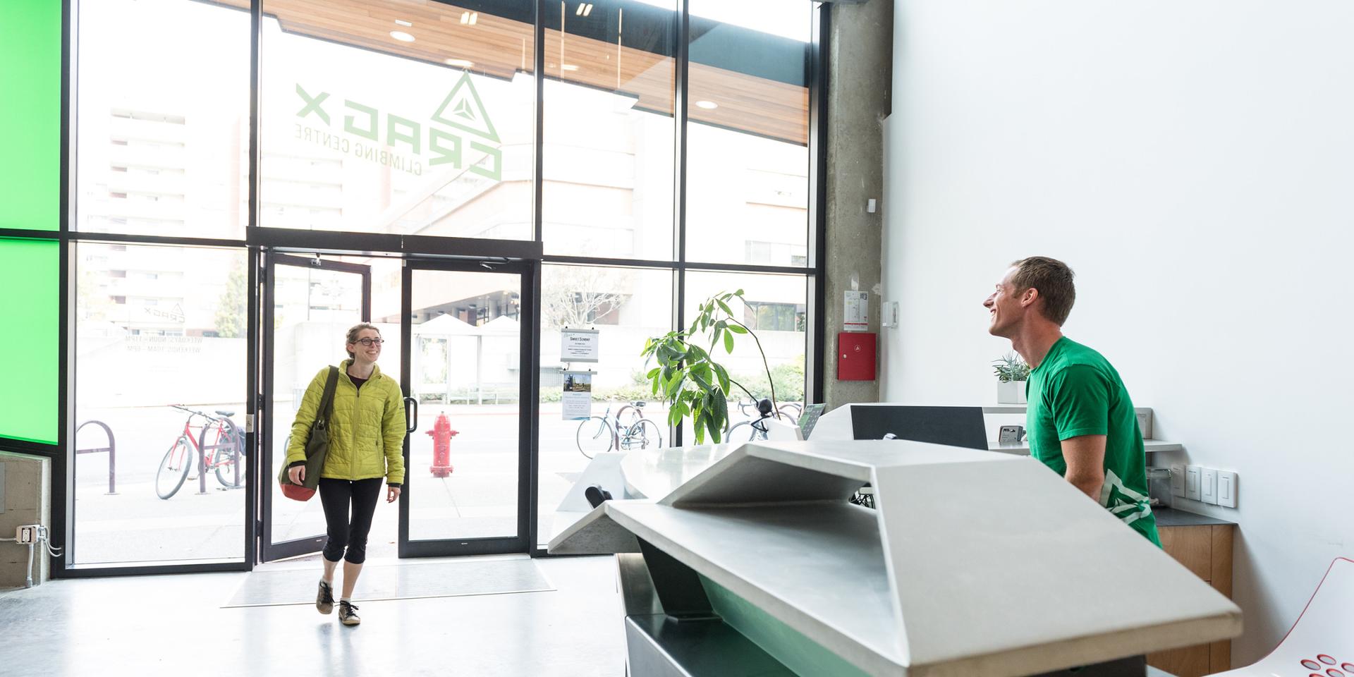 Friendly staff will get you climbing.