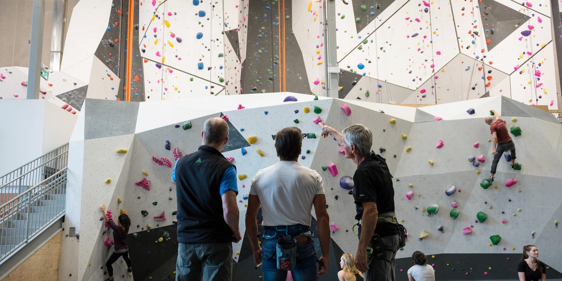 Bouldering, Top Roping and Lead Climbing.