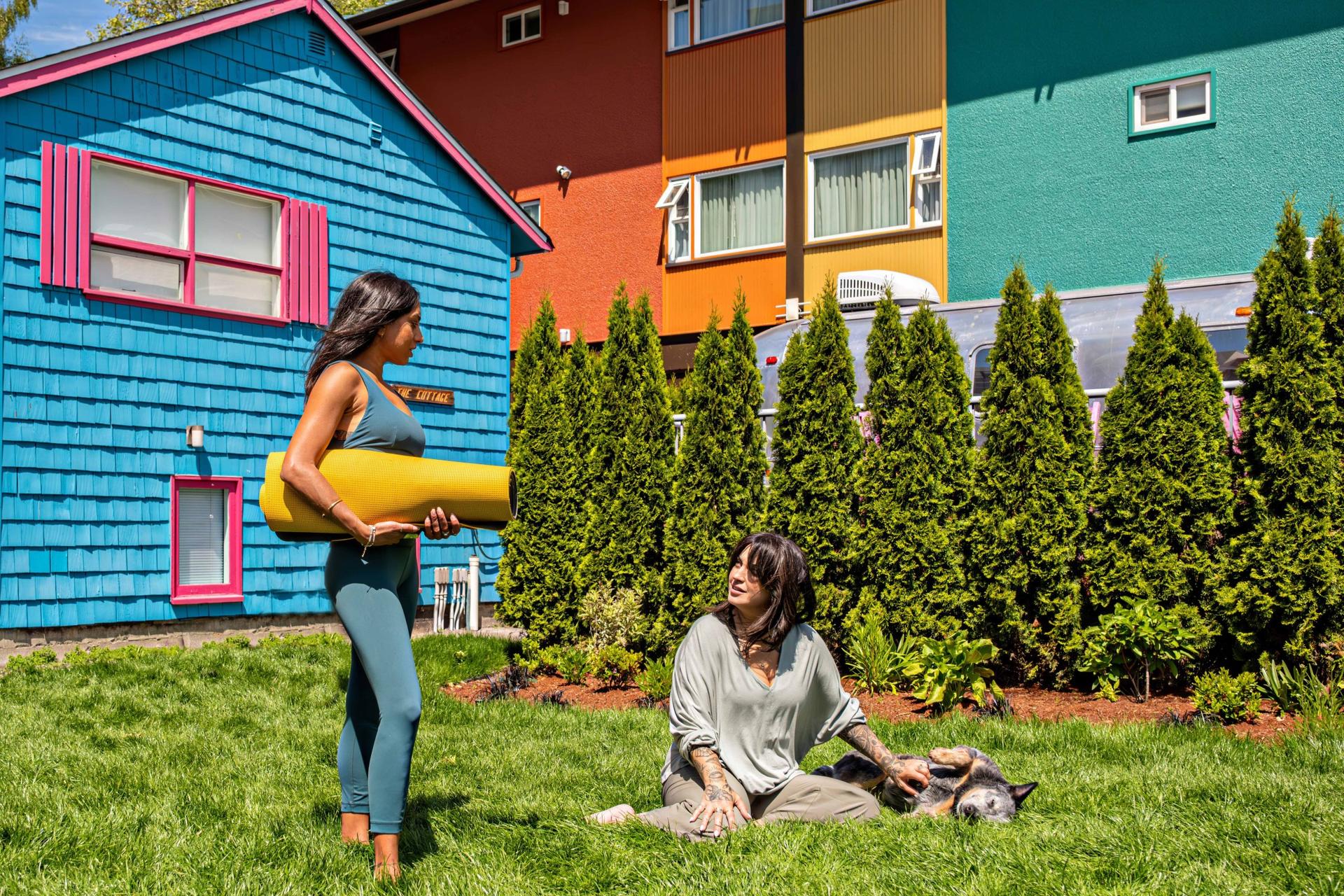 Every home away from home needs a backyard away from backyard! Bring your pups, set up a picnic, a yoga mat or a picnic basket and enjoy the fresh air!